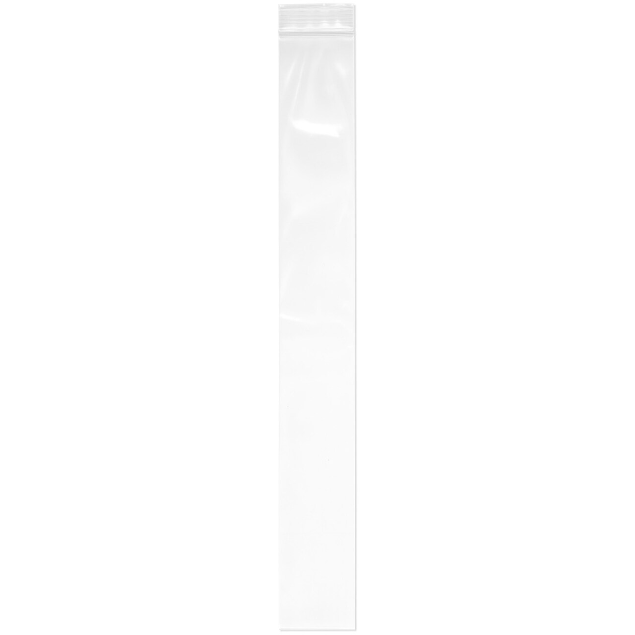 Plymor 2.5" x 13", 4 Mil Heavy Duty Zipper Reclosable Plastic Bags